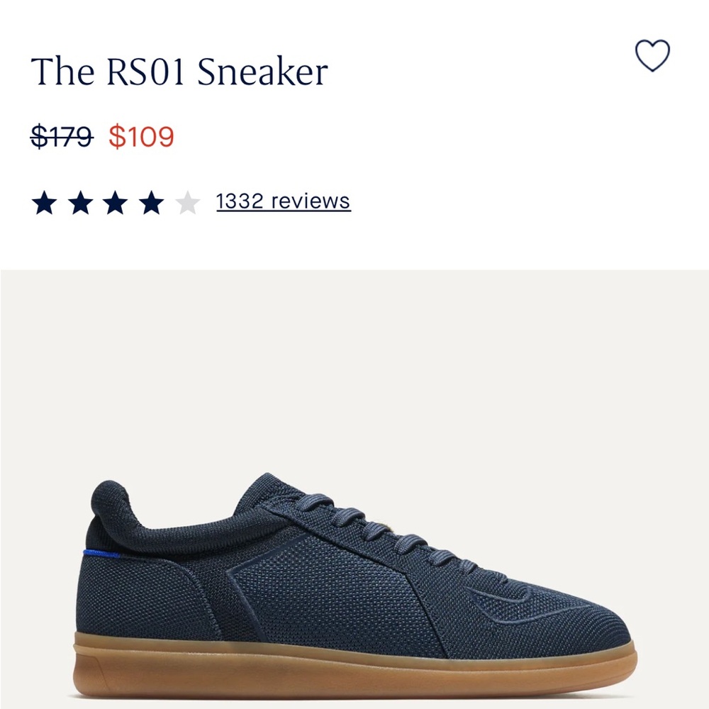 Rothy’s navy men’s sneaker